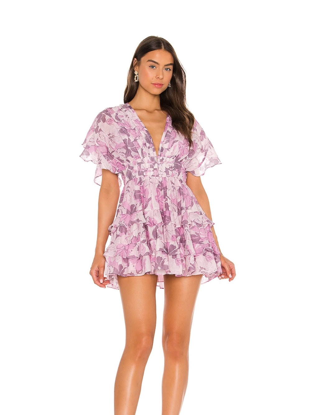Tate Mini Dress in Lyla Tropical Floral